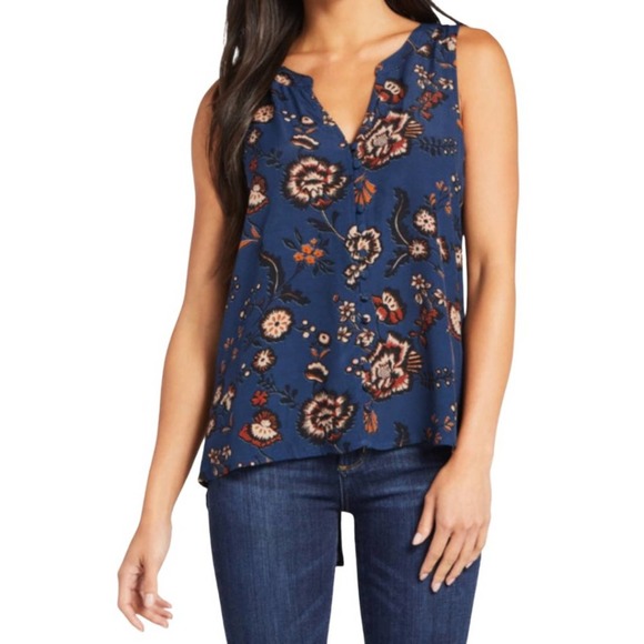 Sanctuary Tops - Sanctuary Beverly Button Front Shell Sleeveless Blouse Size Small